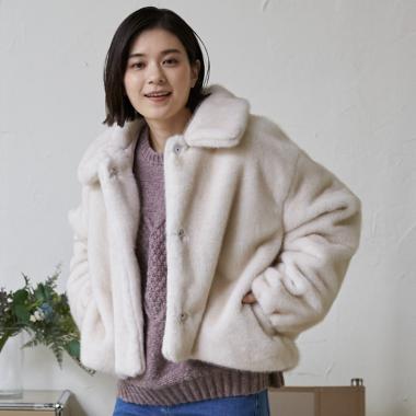 【親子リンク】フェイクファージャケット