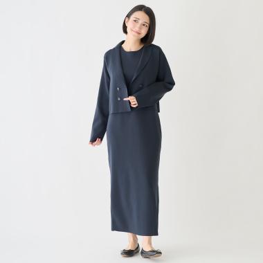 【フォーマル】ニットジャケットワンピースセット