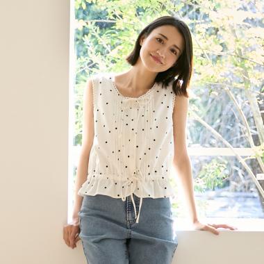 【親子リンク】コットンレーストップス