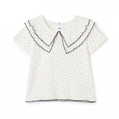 【接触冷感/リンク】メロー衿Tシャツ