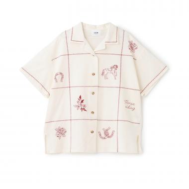 【リンク】インド綿刺しゅうシャツ