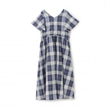【親子リンク】チェックフレアワンピース