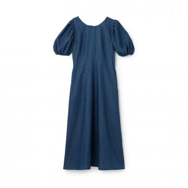 【親子リンク】袖パフペプラムワンピース