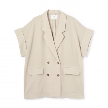 麻タッチドライシャツジャケット