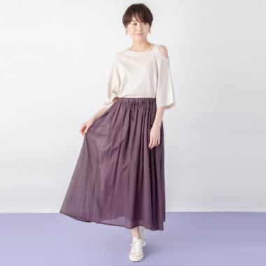 ギャザーカラースカート