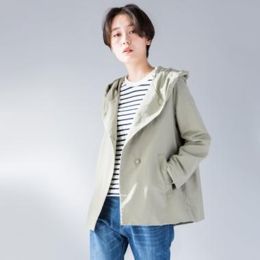 比翼フードジャケット