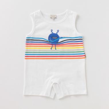 モンスター ノースリーブ ショートオール