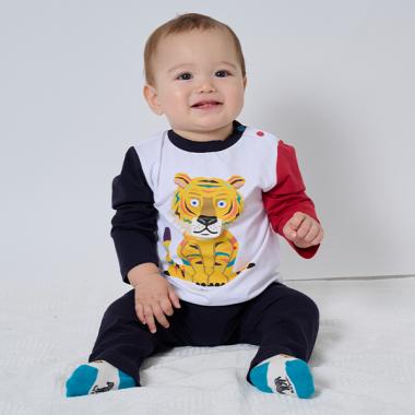 タイガー長袖Tシャツパンツセット