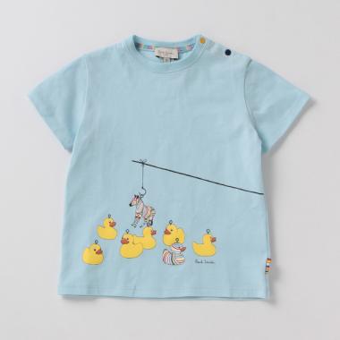 ベビー 吸水速乾 接触冷感 ゼブラフィッシング ティー