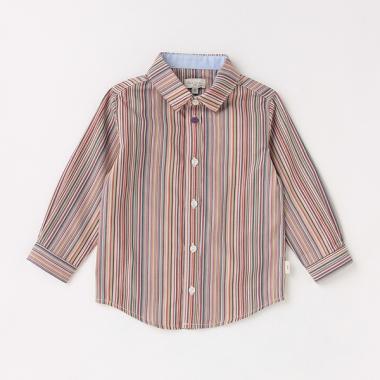 ベビー マルチボーダー長袖シャツ