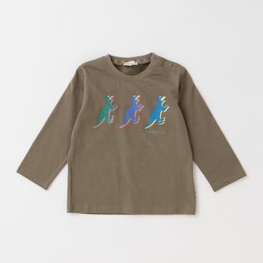 ベビー トリプルディノ長袖Tシャツ