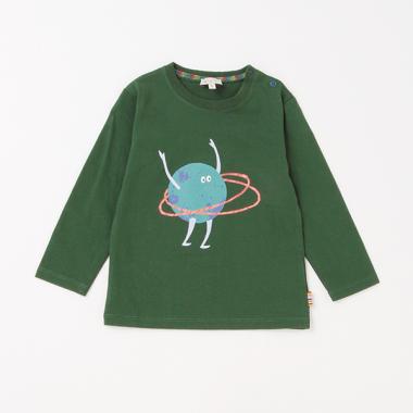 ベビー フラプラネット長袖Tシャツ