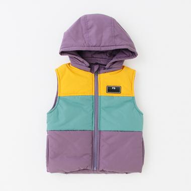 ベビー 切替え中綿ベスト