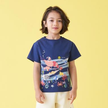 海柄半袖Tシャツ