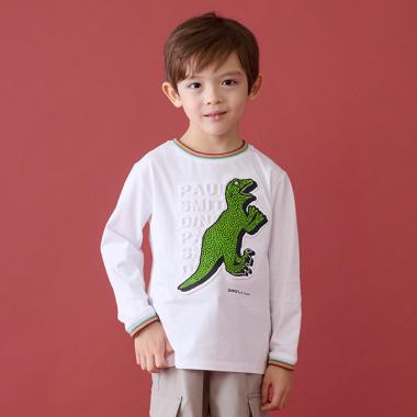 エンボスDINO長袖Tシャツ