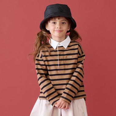 先染めボーダールーズラガーシャツ