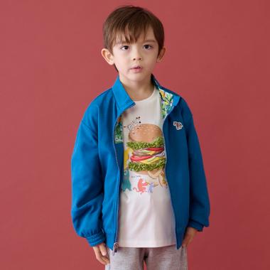 裏ダンボールニットリバーシブルジップパーカ