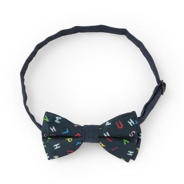 アルファベット総柄蝶ネクタイ