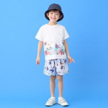 総柄ハーフパンツ