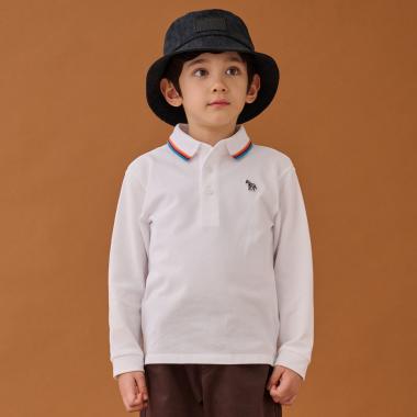 マルチストライプベーシック長袖ポロシャツ