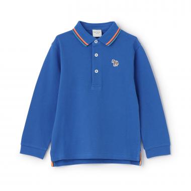 マルチストライプベーシック長袖ポロシャツ