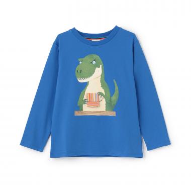 カップ恐竜長袖Tシャツ