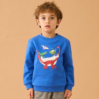 ウィンタースポーツ恐竜裏毛プルオーバー