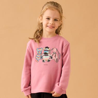 ぬいぐるみ裏毛プルオーバー