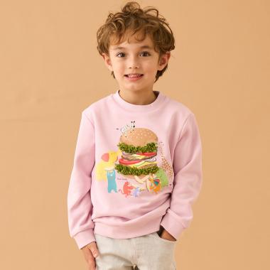 アニマルハンバーガー裏毛プルオーバー