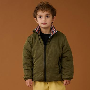 エンボス総柄リバーシブルブルゾン