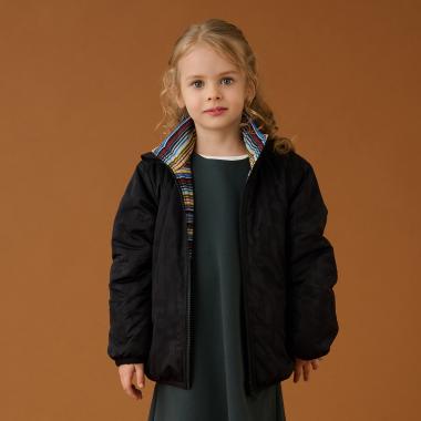 エンボス総柄リバーシブルブルゾン