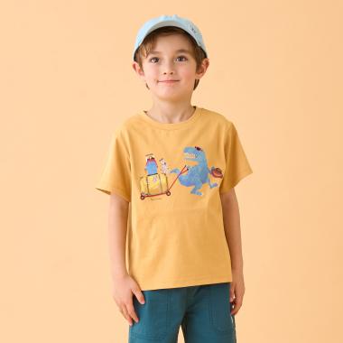 旅行恐竜半袖Tシャツ
