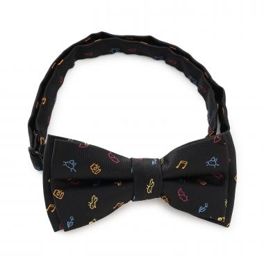 ドゥードゥル柄蝶ネクタイ