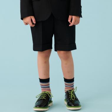 ウールブラックショートパンツ