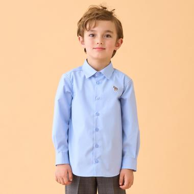 ワンポイントゼブラ長袖シャツ