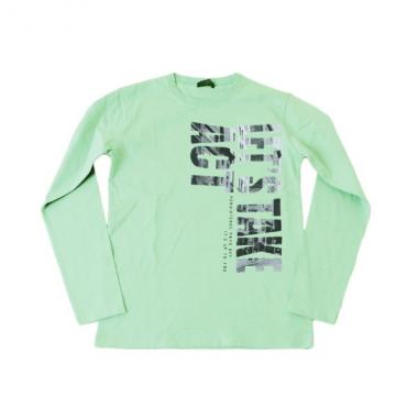 VORTEX天竺・縦ロゴフォトプリント長袖Tシャツ