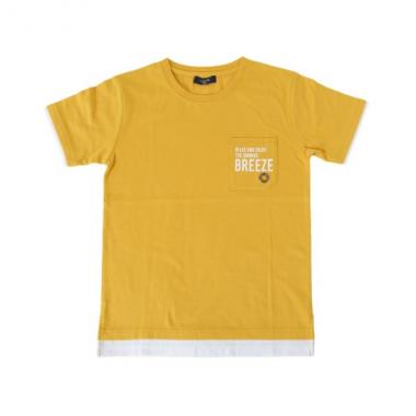 天竺・接触冷感アイレットポケット半袖Tシャツ