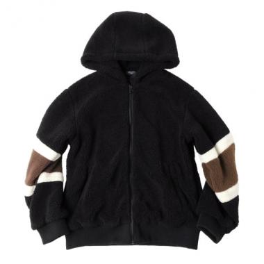 シープボア・ジップアップフードーパーカー
