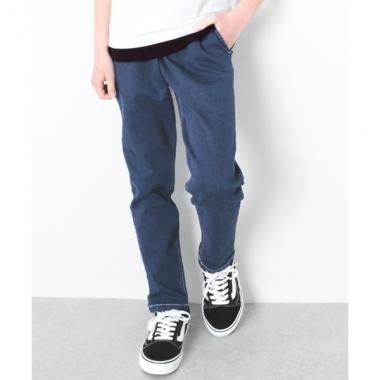 [テーパード]スーパーストレッチデニム・タックパンツ