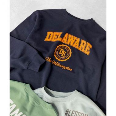 裏毛・ドロップショルダーアソートプリントトレーナー