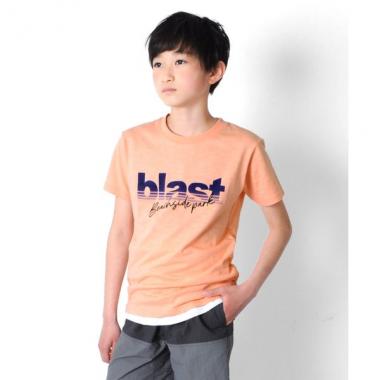 【大人向けサイズあり】スラブ天竺・サンセットプリント半袖Ｔシャツ