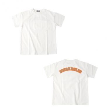 【大人向けサイズあり】機能天竺・接触冷感ドロップショルダーリフレクトロゴバックプリント半袖Tシャツ