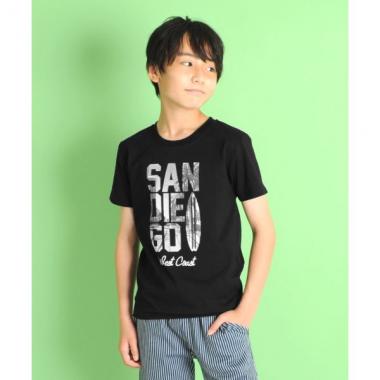 【大人向けサイズあり】機能天竺・接触冷感ビッグロゴフォトプリント半袖Tシャツ