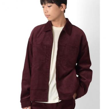 【大人向けサイズあり】コーデュロイ・ZIPブルゾン【セットアップ対応】