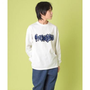 【大人向けサイズあり】グラフィティプリント長袖Tシャツ