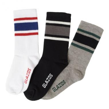 クルー丈ラインソックス3足セットA