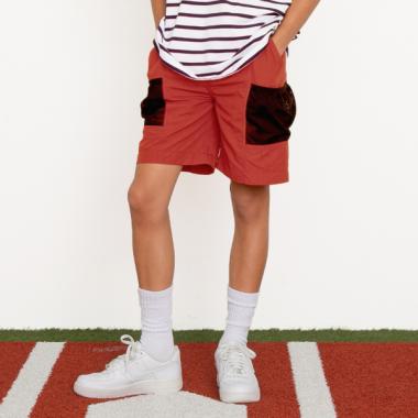 【大人向けサイズあり】【撥水】ナイロンワッシャー・ギアショートパンツ