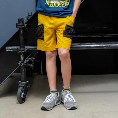 【大人向けサイズあり】【撥水】ナイロンワッシャー・ギアショートパンツ