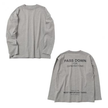 【プチプラ】アソートバックロゴ長袖Tシャツ