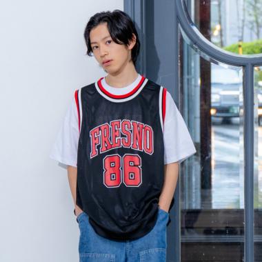 【大人向けサイズあり】【速乾】メッシュ・ナンバリングタンクトップ